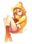  animal_ears animal_hood bent_knees blonde blue_eyes female high_resolution holding_toy hood kousaka_honoka light_background looking_at_viewer love_live!_school_idol_project pixiv_id_5670426 png_conversion side_ponytail simple_background sitting solo stuffed_animal stuffed_toy teddy_bear toy white_background 