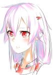  1girl absurdres close-up guilty_crown hair_ornament hairclip highres long_hair pink_hair portrait red_eyes rolua sketch solo twintails yuzuriha_inori 