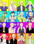  blonde high_resolution male multiple_persona one_piece peek-a-boo_bang pixiv_id_3628144 sanji short_hair 