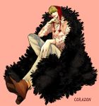  blonde corazon_(one_piece) male one_piece pixiv_id_1087528 scar short_hair 