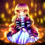  bad_id cape dress gradient_hair hijiri_byakuren hina_hina long_hair multicolored_hair touhou yellow_eyes 