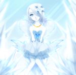  blue_eyes butterfly elbow_gloves gloves ice mabinogi meimone mirror_witch_(mabinogi) pale_skin solo white_hair 