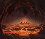  dragon fire guild_wars lava molten_rock original puyoakira scenery stalactite the_great_destroyer 
