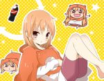  barefoot cape cola doma_umaru himouto!_umaru-chan hood shorts sin-poi 