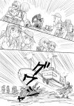  akatsuki_(kantai_collection) comic ha-class_destroyer hibiki_(kantai_collection) i-class_destroyer ikazuchi_(kantai_collection) inazuma_(kantai_collection) kantai_collection monochrome ri-class_heavy_cruiser ro-class_destroyer shimazaki_kazumi shinkaisei-kan translation_request 