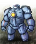  banitei baymax big_hero_6 crossover disney gipsy_danger gipsy_danger_(cosplay) no_humans pacific_rim robot 