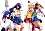  4girls absurdres artist_request bachou_mouki highres huge_filesize ikkitousen kan&#039;u_unchou maid maid_headdress multiple_girls official_art ryomou_shimei school_uniform sonsaku_hakufu tagme 