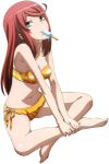  1girl ban_airi bikini devil_survivor_2 extraction megami_ibunroku_devil_survivor swimsuit transparent_background yellow_bikini 
