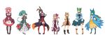  6+girls animal_ears highres kuromiya multiple_girls original tail 