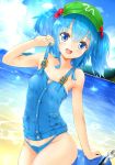  1girl blue_eyes blue_hair highres kawashiro_nitori shiron_(e1na1e2lu2ne3ru3) solo touhou 