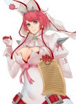  1girl absurdres blue_eyes breasts cleavage cleavage_cutout clover contract earrings elphelt_valentine four-leaf_clover gloves guilty_gear guilty_gear_xrd hat highres jewelry large_breasts pink_hair red_gloves saya_(hys1600) short_hair solo spikes upper_body 
