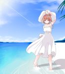  1girl beach dress highres i-58_(kantai_collection) kantai_collection solo sundress tsukineko 