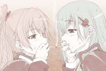  2girls kantai_collection kumano_(kantai_collection) multiple_girls smoking suzuya_(kantai_collection) tsukineko 