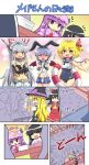  +++ 6+girls :d ;d ^_^ armband bat_wings black_hair blonde_hair blue_hair bow brown_eyes brown_hair closed_eyes colonel_aki comic cosplay crowd detached_sleeves elbow_gloves flandre_scarlet flying_sweatdrops fujiwara_no_mokou gloves hair_bow hair_ribbon hakurei_reimu hand_behind_head hat hat_ribbon houraisan_kaguya innertube kantai_collection kirisame_marisa long_hair midriff multiple_girls nagato_(kantai_collection) nagato_(kantai_collection)_(cosplay) navel one_eye_closed open_mouth outstretched_arm patchouli_knowledge red_eyes remilia_scarlet ribbon ro-500_(kantai_collection) ro-500_(kantai_collection)_(cosplay) sailor_collar school_swimsuit shimakaze_(kantai_collection) shimakaze_(kantai_collection)_(cosplay) short_hair side_ponytail silent_comic silver_hair smile swimsuit touhou wings witch_hat yellow_eyes 