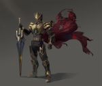  1boy armor cape full_armor kamen_rider kamen_rider_blade kamen_rider_blade_(series) male simon_(sinom0909) solo sword weapon 