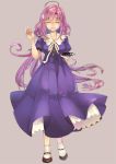  breakblack dress gakkou_gurashi! purple_hair sakura_megumi 