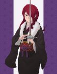  1girl gartastic hair_over_one_eye japanese_clothes kimono kirijou_mitsuru long_hair persona persona_3 rapier red_eyes redhead shin_megami_tensei sword weapon 