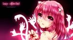  1girl blood elfen_lied horns long_hair looking_at_viewer lucy nude open_mouth pink_eyes pink_hair red_eyes solo sonnyaws vectors 