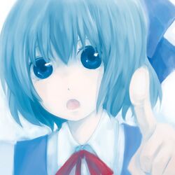  bad_id cirno keemu pointing touhou 