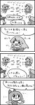  cirno clothes_writing comic danmaku horn hoshiguma_yuugi kirisame_marisa monochrome patchouli_knowledge tefu touhou translated translation_request 