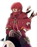  gloves khezu male mask monster_hunter pouch red_hair redhead sword weapon 