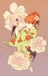  hair_ornament hairclip i_(kaiyou) japanese_clothes kimono kunai naruto peony_(flower) uzumaki_kushina weapon 