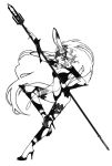  b-k-jamo breasts bunny_ears cleavage final_fantasy final_fantasy_xii fran monochrome rabbit_ears viera 