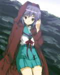  coat nagato_yuki purple_hair school_uniform shiki16n short_hair skirt suzumiya_haruhi_no_yuuutsu 