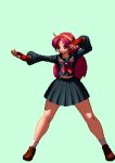  athena gif king_of_fighters long_hair school_uniform 