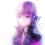  1girl artist_request braid dangan_ronpa dangan_ronpa_1 jacket kirigiri_kyouko long_hair necktie purple_hair solo violet_eyes 