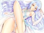  1girl aqua_(fire_emblem_if) blue_hair elbow_gloves fire_emblem fire_emblem_if gloves long_hair panties solo teruru underwear yellow_eyes 