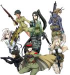  acog akitsu_maru_(kantai_collection) assault_rifle atago_(kantai_collection) bushmaster_acr camouflage camouflage_pants car-15 eotech fn_scar gewehr_43 gloves grenade_launcher gun handgun hatsuyuki_(kantai_collection) headgear headset helmet highres iron_cross kantai_collection kinugasa_(kantai_collection) load_bearing_vest long_hair m1911 m4_carbine mauser_c96 military military_uniform mogami_(kantai_collection) mossberg_500 mutsu_(kantai_collection) nachi_(kantai_collection) operator pants pistol rifle shotgun sling underbarrel_grenade_launcher uniform vertical_foregrip weapon wolf_(raidou-j) 