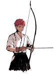  1boy archery bow_(weapon) emiya_shirou fate/stay_night fate_(series) j_(onjj) japanese_clothes kyuudou solo weapon 