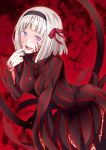  1girl anna_nishikinomiya breasts cosplay dark_persona dark_sakura dark_sakura_(cosplay) fate/stay_night fate_(series) hairband heart heart-shaped_pupils matou_sakura matou_sakura_(cosplay) shichouson shimoneta_to_iu_gainen_ga_sonzai_shinai_taikutsu_na_sekai short_hair silver_hair solo spoilers symbol-shaped_pupils 