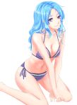 1girl bikini kumoi_ichirin mayoln simple_background solo swimsuit touhou white_background 