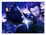  amagiri_kyuuju black_hair blue_eyes hakuouki_shinsengumi_kitan kazuki_yone saitou_hajime_(hakuouki) 