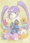  1girl flower long_hair purple_hair sophie_(tales) t-okada tales_of_(series) tales_of_graces twintails violet_eyes 