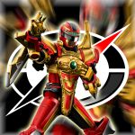 1boy armor bouken_red daikenjin_zubaan gogo_sentai_boukenger helmet highres kimiya_(zetuboh) power_rangers solo super_sentai tagme 