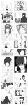  absurdres admiral_(kantai_collection) aircraft blocking cape cigarette comic couch covering debris empty_eyes female_admiral_(kantai_collection) fubuki_(kantai_collection) glaring headgear highres injury kaga_(kantai_collection) kantai_collection kongou_(kantai_collection) monochrome nontraditional_miko railgun re-class_battleship ryuujou_(kantai_collection) saliva shaded_face shirayuki_(kantai_collection) sleeping smoking threat track_suit translation_request uzuki_(kantai_collection) visor_cap weapon wo-class_aircraft_carrier 