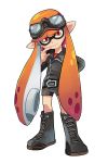  1girl highres inkling long_hair pointy_ears solo splatoon tentacle_hair wong_ying_chee 