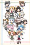  6+girls akigumo_(kantai_collection) amatsukaze_(kantai_collection) animal_hat black_eyes black_hair blonde_hair blue_eyes brown_eyes brown_hair closed_eyes gloves green_eyes grey_hair grin hair_ornament hairband hairclip hamakaze_(kantai_collection) hand_on_hip hat hatsukaze_(kantai_collection) highres isokaze_(kantai_collection) itomugi-kun kagerou_(kantai_collection) kantai_collection kuroshio_(kantai_collection) long_hair maikaze_(kantai_collection) multiple_girls nowaki_(kantai_collection) one_eye_closed pink_hair ponytail shiranui_(kantai_collection) short_hair smile tanikaze_(kantai_collection) tokitsukaze_(kantai_collection) twintails uniform urakaze_(kantai_collection) vest violet_eyes yukikaze_(kantai_collection) 