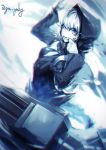  1girl hood hoodie kantai_collection kyouya_(mukuro238) pale_skin re-class_battleship shinkaisei-kan short_hair violet_eyes white_hair 