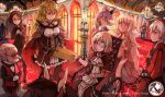  blonde_hair breasts commentary_request eyepatch long_hair pixiv_fantasia pixiv_fantasia_fallen_kings sitting smile spark_(sandro) very_long_hair wheelchair 