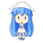  1girl blue_hair chibi ikamusume shinryaku!_ikamusume squid_girl tagme tentacle_hair 