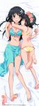  2girls absurdres ass bikini black_hair blue_bikini breasts cleavage head_wreath highres hug huge_filesize long_hair multiple_girls navel sarong saten_ruiko swimsuit tagme to_aru_kagaku_no_railgun to_aru_majutsu_no_index uiharu_kazari yellow_bikini 