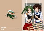  2girls comic drie error_musume highres kaga_(kantai_collection) kantai_collection multiple_girls zuikaku_(kantai_collection) 