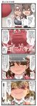  aruva blush brown_hair comic drooling flat_chest hachimaki headband headgear highres japanese_clothes kantai_collection long_hair multiple_girls open_mouth ryuujou_(kantai_collection) short_hair smile taihou_(kantai_collection) tears translation_request zuihou_(kantai_collection) 