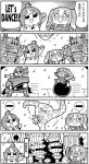  2girls 5koma bkub bomb comic dancing emphasis_lines final_fantasy final_fantasy_xiv gameplay_mechanics lalafell multiple_girls musical_note scholar_(final_fantasy) translated truth white_mage 