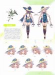  1girl :d aqua_dress armor bare_shoulders black_legwear blush boots bow breasts brown_hair china_dress chinese_clothes covered_navel crossed_legs detached_sleeves dress drill_hair expressions frilled_legwear frills full_body hair_ribbon halterneck happy hat hat_bow highres holding horn_(instrument) impossible_clothes lace lace-trimmed_thighhighs long_hair long_pointy_ears long_sleeves looking_at_viewer low_twintails official_art one_eye_closed open_mouth pointy_ears ribbon rinna_mayfield scrunchie shining_(series) shining_resonance short_dress side_slit sidelocks simple_background sleeves_past_wrists smile solo standing tanaka_takayuki taut_clothes taut_dress thigh-highs thigh_boots turnaround turtleneck twin_drills twintails very_long_hair violet_eyes white_background wide_sleeves witch_hat 