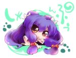  1girl chibi cute looking_at_viewer purple_hair ranma_1/2 shampoo_(ranma_1/2) tagme usoneko 